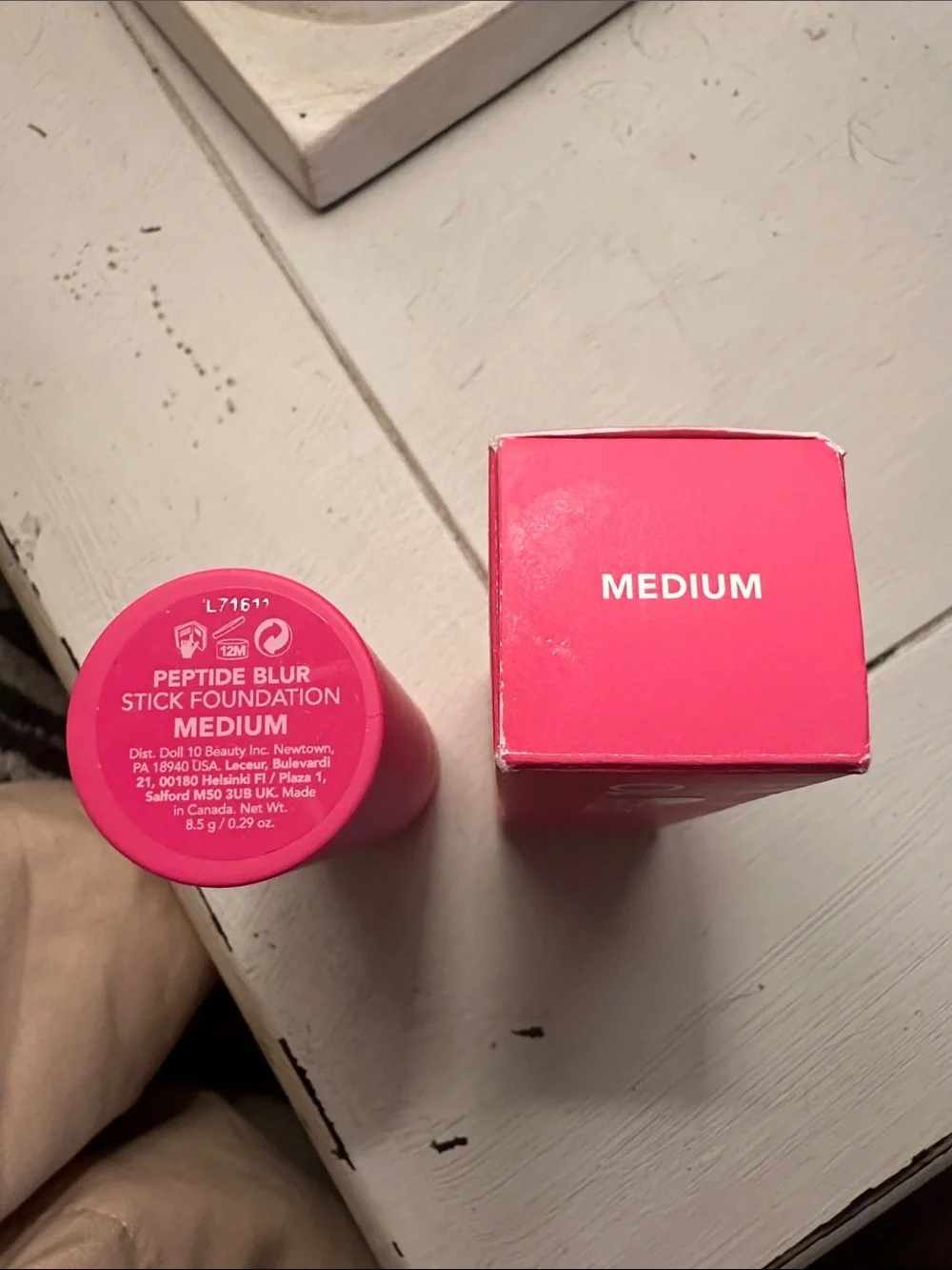 Doll 10 Medium shade, peptide blur stick foundation. New in box